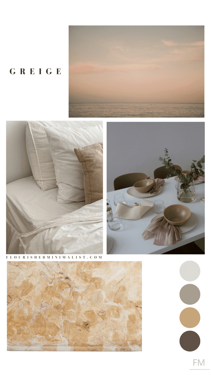 GREIGE COLOR PALETTE FOR THE CLASSY MINIMALIST